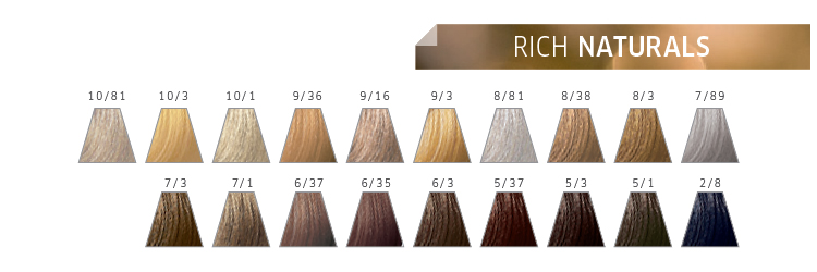 Nuancier Color Touch Rich Naturals Wella